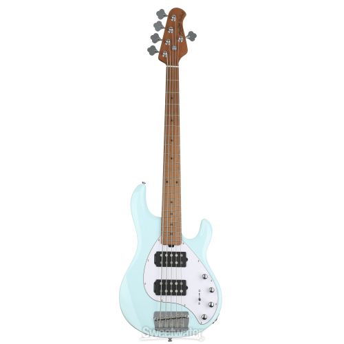  Sterling By Music Man StingRay RAY35HH Dent and Scratch Bass Guitar - Daphne Blue