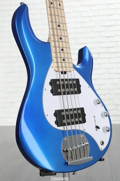  Sterling By Music Man StingRay RAY5HH Bass Guitar - Cobra Blue