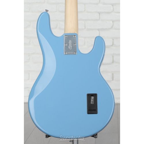  Sterling By Music Man StingRay RAY4 Bass Guitar Left-handed - Chopper Blue
