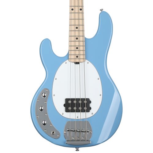  Sterling By Music Man StingRay RAY4 Bass Guitar Left-handed - Chopper Blue