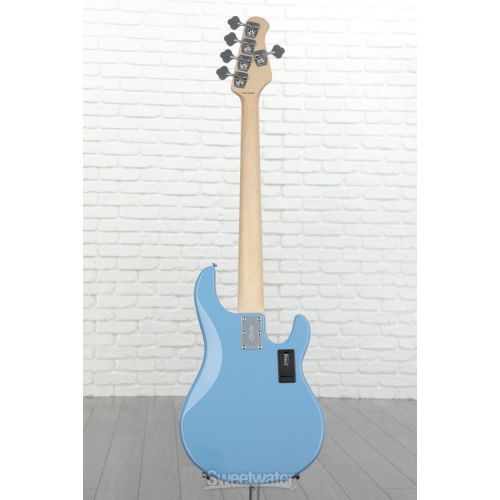  Sterling By Music Man StingRay RAY5 Bass Guitar Left-handed - Chopper Blue