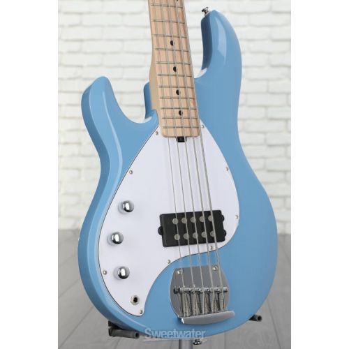  Sterling By Music Man StingRay RAY5 Bass Guitar Left-handed - Chopper Blue