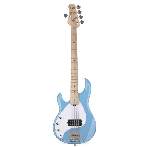  Sterling By Music Man StingRay RAY5 Bass Guitar Left-handed - Chopper Blue