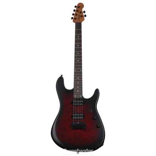  Sterling By Music Man Jason Richardson Signature Richardson6 Electric Guitar - Dark Scarlet Burst Satin