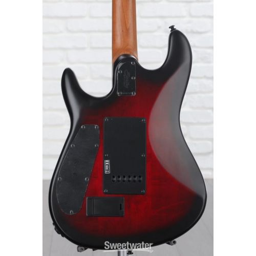  Sterling By Music Man Jason Richardson Signature Richardson6 Electric Guitar - Dark Scarlet Burst Satin