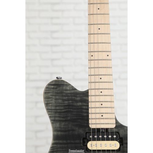  Sterling By Music Man Axis Flame Maple Electric Guitar - Trans Black