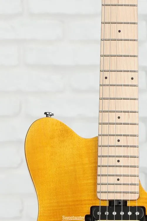  Sterling By Music Man Axis Flame Maple Electric Guitar - Trans Gold