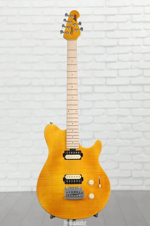  Sterling By Music Man Axis Flame Maple Electric Guitar - Trans Gold