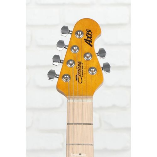  Sterling By Music Man Axis Flame Maple Electric Guitar - Trans Gold