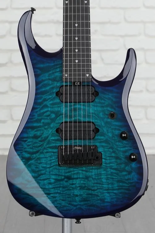 Sterling By Music Man John Petrucci Dimarzio JP157DQM 7-string Electric Guitar - Cerulean Paradise