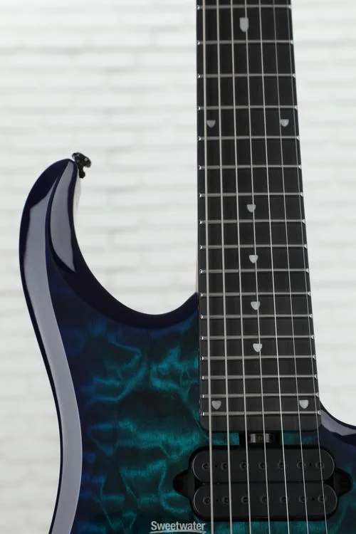  Sterling By Music Man John Petrucci Dimarzio JP157DQM 7-string Electric Guitar - Cerulean Paradise Demo