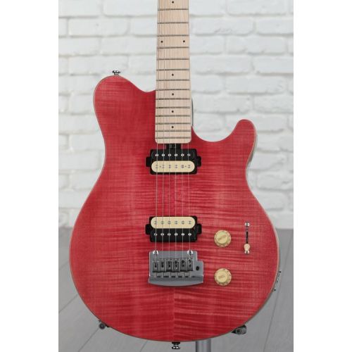  Sterling By Music Man Axis Flame Maple Electric Guitar - Stain Pink