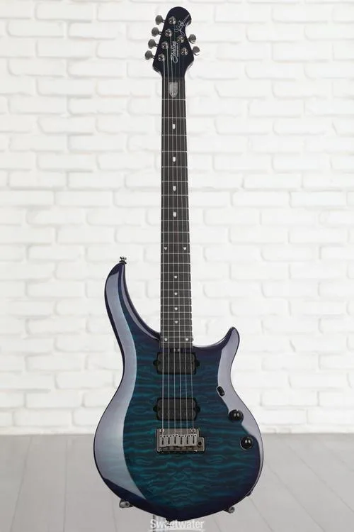  Sterling By Music Man John Petrucci Signature Majesty MAJ200 Electric Guitar - Cerulean Paradise Demo