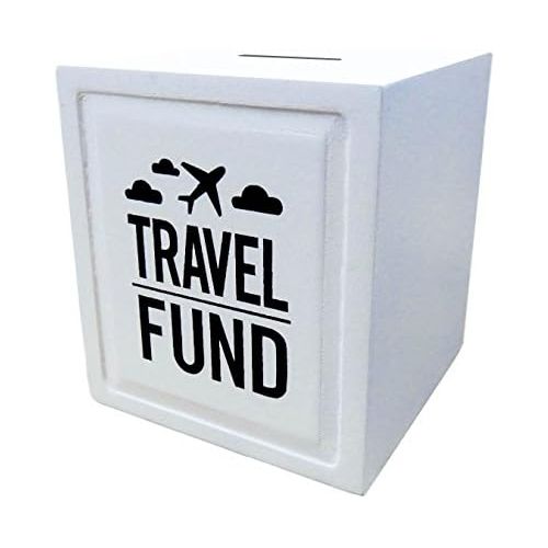  [아마존베스트]Sterling James Co. Travel Fund Piggy Bank - Wedding and Travel Gift Ideas - Money Box - House Warming and Retirement Gifts for Travelers