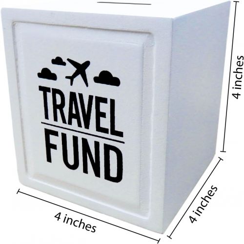  [아마존베스트]Sterling James Co. Travel Fund Piggy Bank - Wedding and Travel Gift Ideas - Money Box - House Warming and Retirement Gifts for Travelers