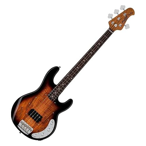  Sterling By Music Man StingRay RAY34 Bass Guitar - 3-tone Sunburst