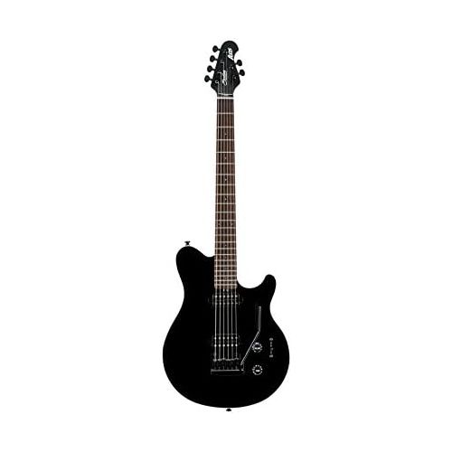  Sterling By MusicMan 6 String Sterling by Music Man Axis AX3S Electric Guitar Body, Black with White Binding (AX3S-BK-R1)