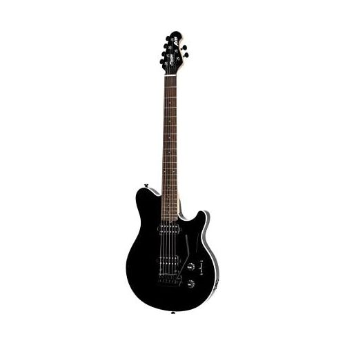  Sterling By MusicMan 6 String Sterling by Music Man Axis AX3S Electric Guitar Body, Black with White Binding (AX3S-BK-R1)