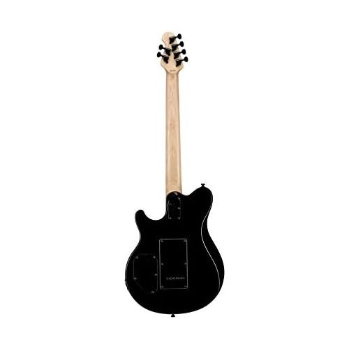  Sterling By MusicMan 6 String Sterling by Music Man Axis AX3S Electric Guitar Body, Black with White Binding (AX3S-BK-R1)