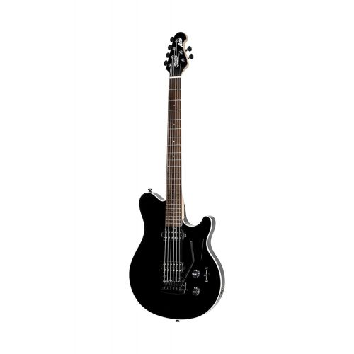  Sterling By MusicMan 6 String Sterling by Music Man Axis AX3S Electric Guitar in Black with White Body Binding AX3S-BK-R1