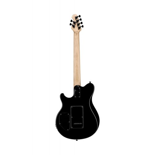  Sterling By MusicMan 6 String Sterling by Music Man Axis AX3S Electric Guitar in Black with White Body Binding AX3S-BK-R1