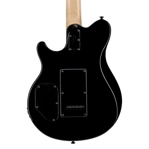  Sterling By MusicMan 6 String Sterling by Music Man Axis AX3S Electric Guitar in Black with White Body Binding AX3S-BK-R1