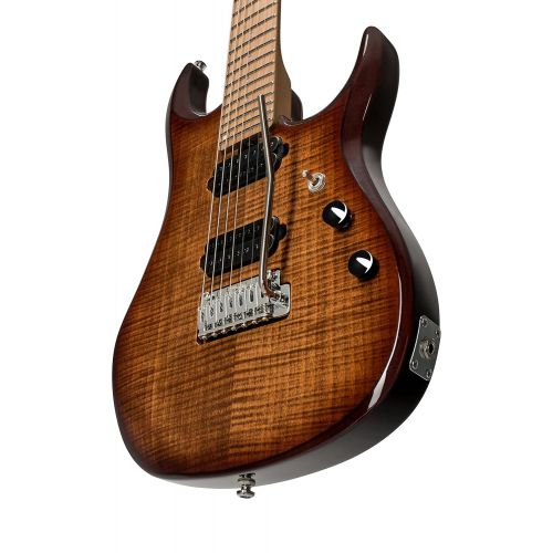  Sterling By MusicMan 6 String Sterling by Music Man JP150 Electric Guitar with Flame Maple Top in Island Burst JP150FM-ILB