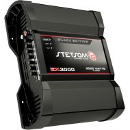 Stetsom EX 3000 Black Edition 1 Ohm Mono Car Amplifier, 3000.1 3K Watts RMS, 1Ω Stable Car Audio, Full Range HD Sound Quality, Crossover & Bass Boost, Car Stereo Speaker MD, Smart