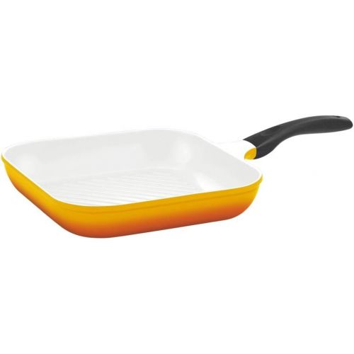  Steuber culinario Grillpfanne, 28 x 28 cm, gelb, antihaft-cerathermplus-Beschichtung und induktionsgeeignet