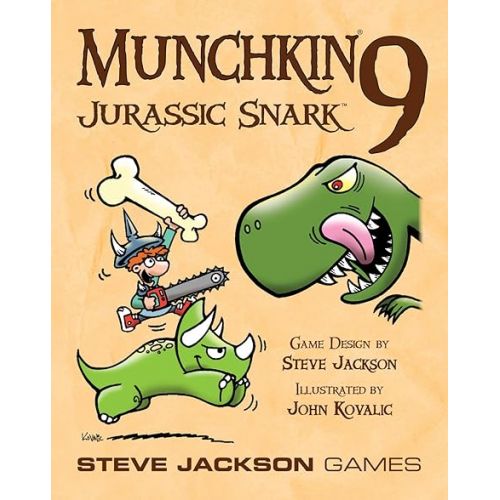  Steve Jackson Games Munchkin 9 - Jurassic Snark Card Game (Expansion) |112-Card Expansion | Adults, Kids, & Family Game | Fantasy Adventure RPG | Ages 10+ | 3-6 Players | Avg Play Time 120 Min