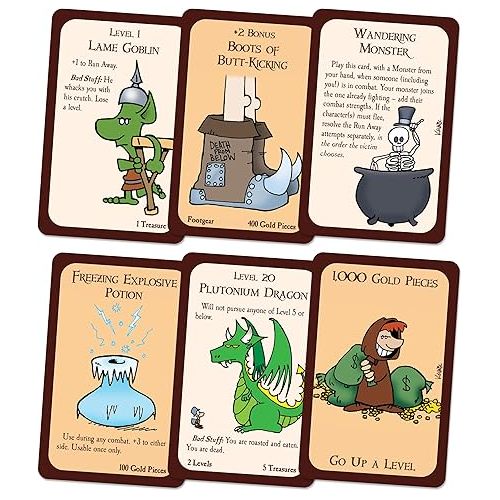  Munchkin Deluxe Board Game (Base Game), Family Board & Card Game, Adults, Kids, & Fantasy Roleplaying Game, Ages 10+, 3-6 Players, Avg Play Time 120 Min, From Steve Jackson Games