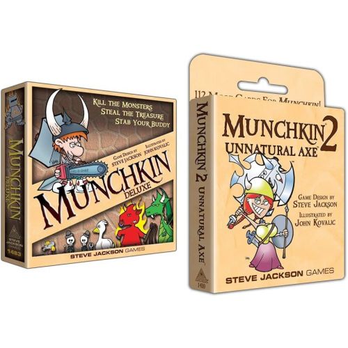  Steve Jackson Games Munchkin Deluxe & Unnatural Axe