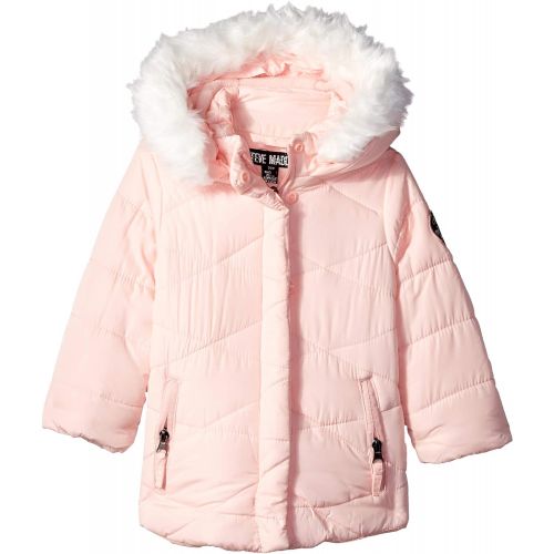  Steve+Madden Steve Madden Baby Girls Nylon Star Printed Bubble Jacket