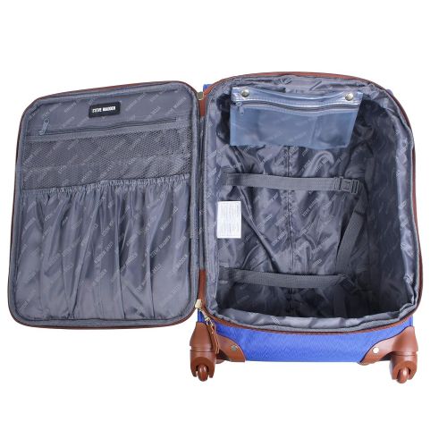  Steve Madden Luggage 4 piece Spinner Suitcase Collection (Blue)