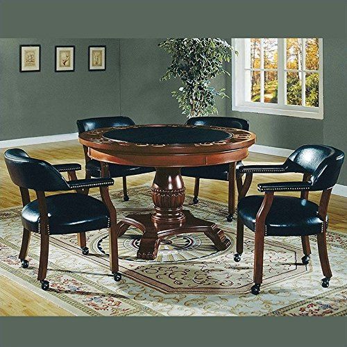  Steve Silver Company Tournament 5 Piece Dining Set with Gaming Top