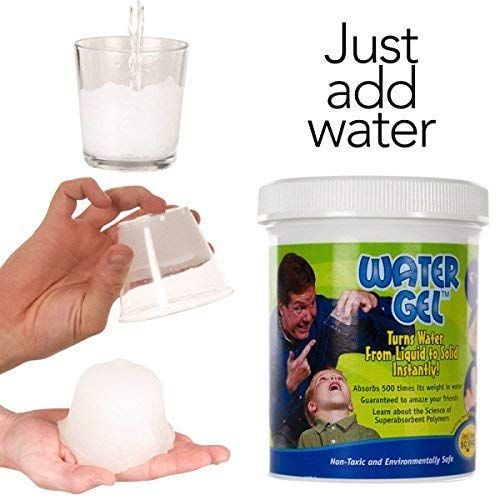  Steve Spangler Science Steve Spanglers Water Gel, 100g Jar, Sodium Polyacrylate, Make Water Disappear!