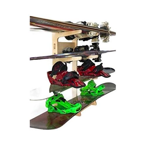  [아마존베스트]Steve's Rack Shack Premium Freestanding Skateboard Rack | Storage for: Snowboards, Skis, Skateboards, Scooters, Ripsticks, and More (6 Level)