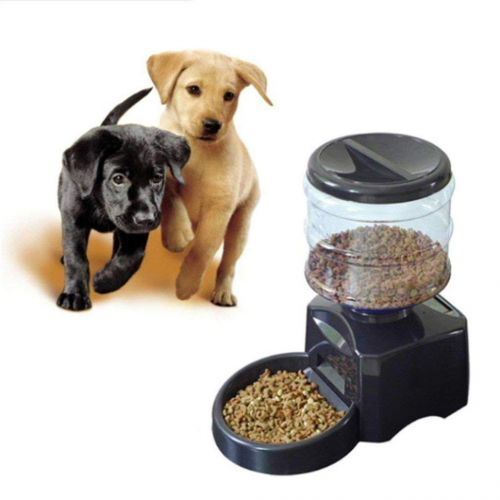  Stevlogs 5.5L Automatic Pets Feeder Puppy Digital LCD Screen Food Bowl Cat Dog Dispenser with Voice Message Recording