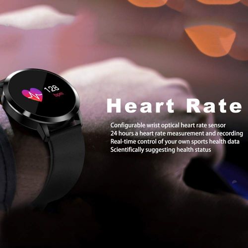  Stheanoo Smart Wristbands Blood Pressure Monitor Watch Blood Oxygen Heart Rate Monitor Smart Watch Activity Fitness Tracker for iOS & Android