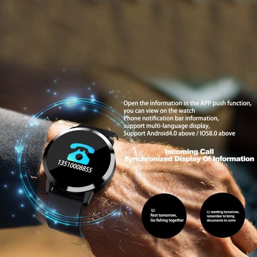  Stheanoo Smart Wristbands Blood Pressure Monitor Watch Blood Oxygen Heart Rate Monitor Smart Watch Activity Fitness Tracker for iOS & Android