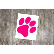 StickEmUpDecalsAZ paw print vinyl decal, paw print sticker, gift for animal lover, gift for dog lover, tumbler decal, laptop decal, car window decal