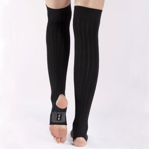  Sticky Be Socks Sticky Be Grip Stirrup Leg Warmers, blackwhite