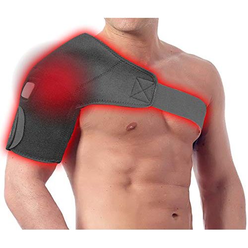  WELL-DAY Heat Therapy Shoulder Wrap Electric Heating Support Pad Strap Belt Brace