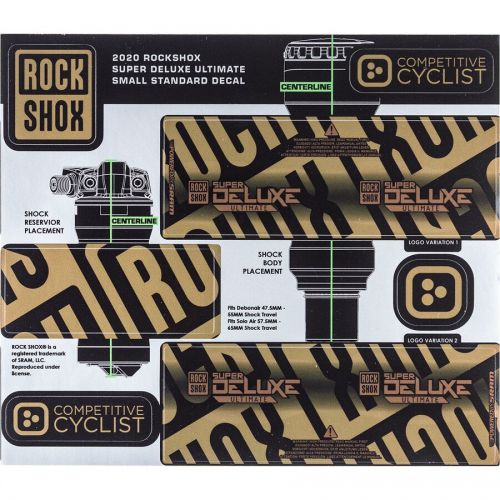  Stikrd Rockshox Super Deluxe Decal Kit