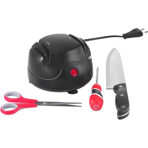  [아마존베스트]StilGut Style Mersser Grinder Machine Electric Knife Sharpener with Suction Cups and Various sharpness Levels, Black