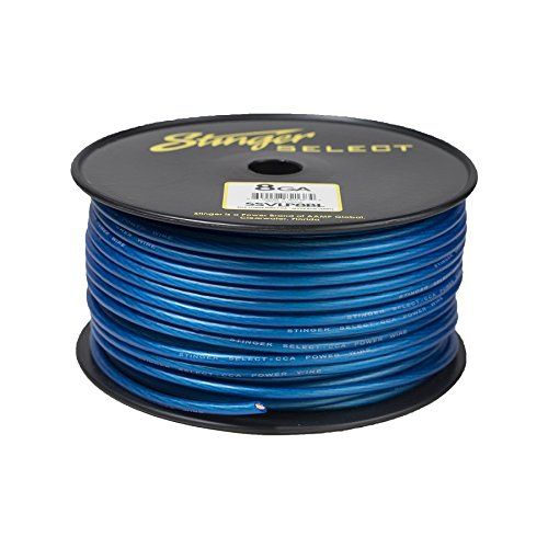  Stinger SSVLP8BL 8Ga Matte Blue Power Wire 250