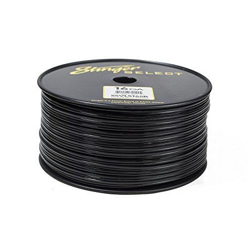  Stinger SSVLS165B 16Ga Black Speaker Wire 500ft