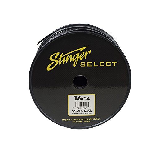  Stinger SSVLS165B 16Ga Black Speaker Wire 500ft