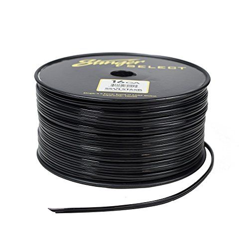  Stinger SSVLS165B 16Ga Black Speaker Wire 500ft