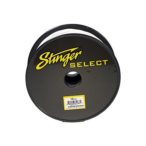  Stinger SSPW18WH White 18Ga Primary Wire Cable 1000